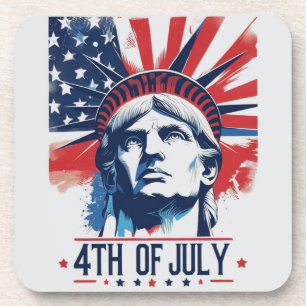 4 juli Patriottische Amerikaanse Pride Bier Onderzetter