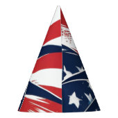 4 juli Patriottische Amerikaanse Pride Feesthoedjes (Achterkant)