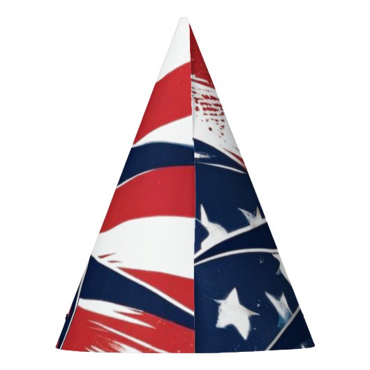 4 juli Patriottische Amerikaanse Pride Feesthoedjes (Achterkant)