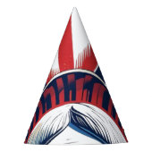 4 juli Patriottische Amerikaanse Pride Feesthoedjes (Voorkant)