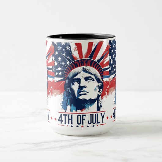 4 juli Patriottische Amerikaanse Pride Mok (Midden)