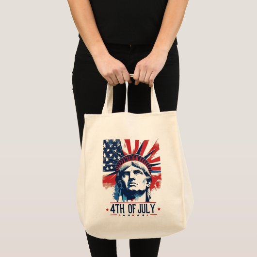 4 juli Patriottische Amerikaanse Pride Tote Bag (Voorkant (product))