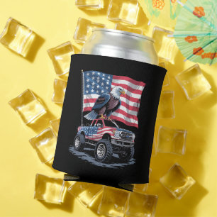 4 juli patriottische Amerikaanse vlag adelaar USA Blikjeskoeler