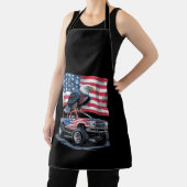 4 juli Patriottische Amerikaanse Vlag Adelaar VS Schort (Insitu)