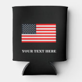 4 juli Patriottische Amerikaanse vlag Blikjeskoeler (Voorkant)