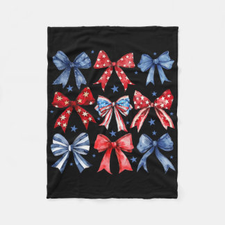 4 juli Patriottische Amerikaanse vlag peuter meisj Fleece Deken