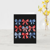 4 juli Patriottische Amerikaanse vlag peuter meisj Kaart (Gele Bloem)