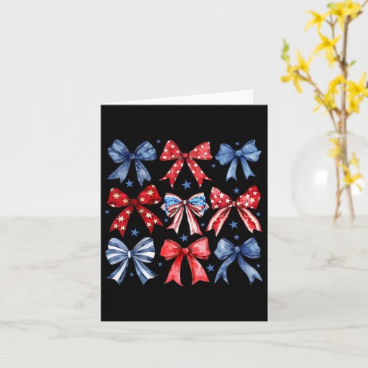 4 juli Patriottische Amerikaanse vlag peuter meisj Kaart (Gele Bloem)