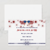 4 juli Patriottische Amerikaanse vlaggen en sterre Kaart (Voorkant / Achterkant)