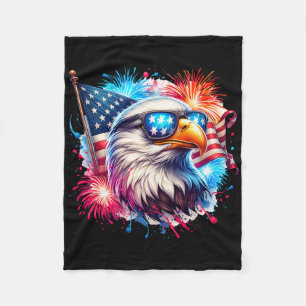 4 juli patriottische Amerikaanse zeearend USA Amer Fleece Deken