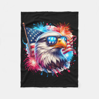 4 juli patriottische Amerikaanse zeearend USA Amer Fleece Deken