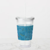 4 juli Patriottische Angel Amerikaanse Vlag Sterre Acryl Drinkbeker (Rechts)