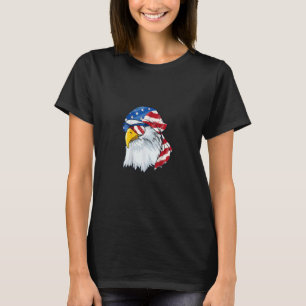 4 juli Patriottische Bald Eagle Mullet USA Amerika T-shirt