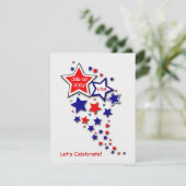 4 juli Patriottische BBQ Party Kaart (Staand voorkant)