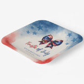 4 juli Patriottische BBQ Party Papieren Bordje (Gebogen)