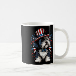 4 juli Patriottische Bearded Collie Dog Amerikaans Koffiemok