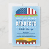 4 juli Patriottische Burger Barbecue Kaart (Voorkant)