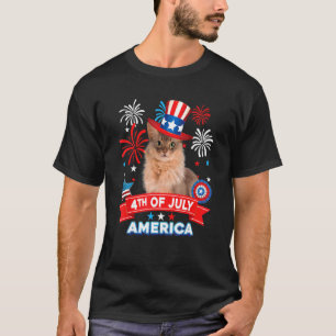 4 juli patriottische dag Somalische kat Onafhankel T-shirt