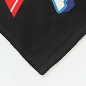 4 juli Patriottische Dag St. Bernard Hond Independ Fleece Deken (Hoek)