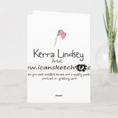 4 juli Patriottische dank voor de dienst Bedankkaart (Achterkant)