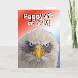 4 juli Patriottische dank voor de dienst Bedankkaart