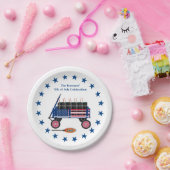 4 juli Patriottische Fun Party Papier Borden Papieren Bordje (Feest)