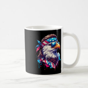 4 juli Patriottische Funny Eagle 4 juli Verenigde Koffiemok