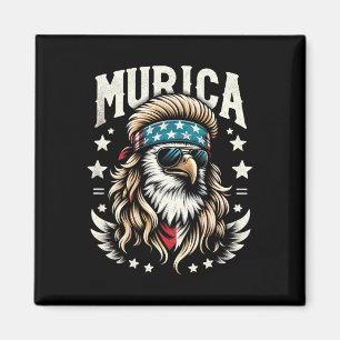 4 juli Patriottische Funny Eagle 4 juli Verenigde  Magneet