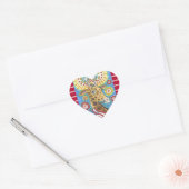 4 JULI PATRIOTTISCHE GIRAFFE STICKERS Hrt, Blad (Envelop)