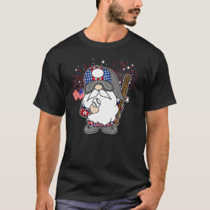 4 juli patriottische gnomen amerikaanse vlag nome t-shirt
