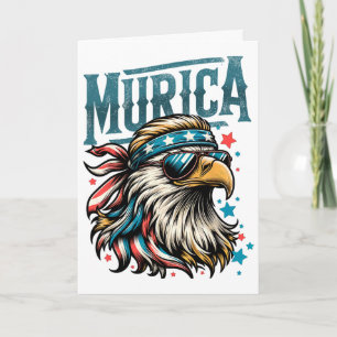 4 juli patriottische grappige adelaar 4 juli USA M Kaart