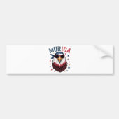 4 juli Patriottische Grappige Adelaar VS Bumpersticker (Voorkant)