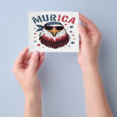 4 juli patriottische grappige adelaar VS Flyer (Hand)