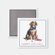 4 juli Patriottische Hond Gepersonaliseerd
