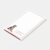 4 juli Patriottische Hond Gepersonaliseerd Post-it® Notes (Schuin)