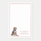 4 juli Patriottische Hond Gepersonaliseerd Post-it® Notes (Voorkant)