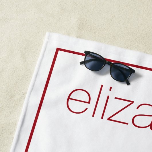 4 juli Patriottische Hond Gepersonaliseerd Strandlaken (In situ)