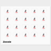 4 juli Patriottische Hond Rottweiler Merica Hart Sticker (Vel)