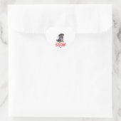 4 juli Patriottische Hond Rottweiler Merica Hart Sticker (Tas)