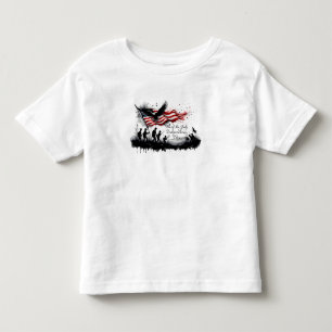 4 juli-patriottische kunst met vlag en soldaten kinder shirts