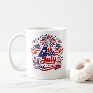4 juli patriottische mok ontwerp