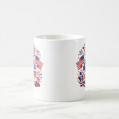 4 juli patriottische mok ontwerp (Center)