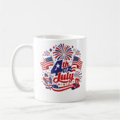 4 juli patriottische mok ontwerp (Links)