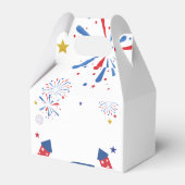 4 juli Patriottische onafhankelijkheid verjaardags Bedankdoosjes (Achterkant)