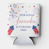 4 juli Patriottische onafhankelijkheid verjaardags Blikjeskoeler (Voorkant)