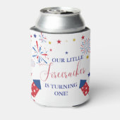 4 juli Patriottische onafhankelijkheid verjaardags Blikjeskoeler (Blikje Achterkant)