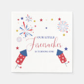 4 juli Patriottische onafhankelijkheid verjaardags Servet (Voorkant)