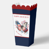 4 juli Patriottische Onafhankelijkheidsdag Familie Bedankdoosjes (Achterkant)