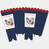 4 juli Patriottische Onafhankelijkheidsdag Familie Bedankdoosjes (Ongevouwen)
