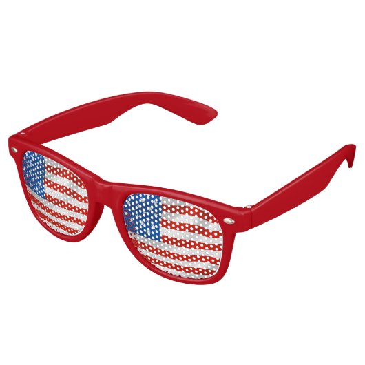 4 JULI PATRIOTTISCHE Party Zonnebril (Gekanteld)